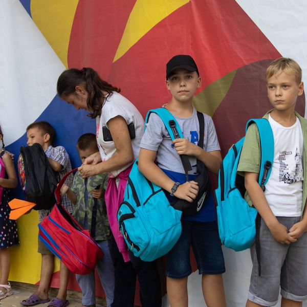 'Итоги акции ко Дню Знаний "Bag to school"' poster