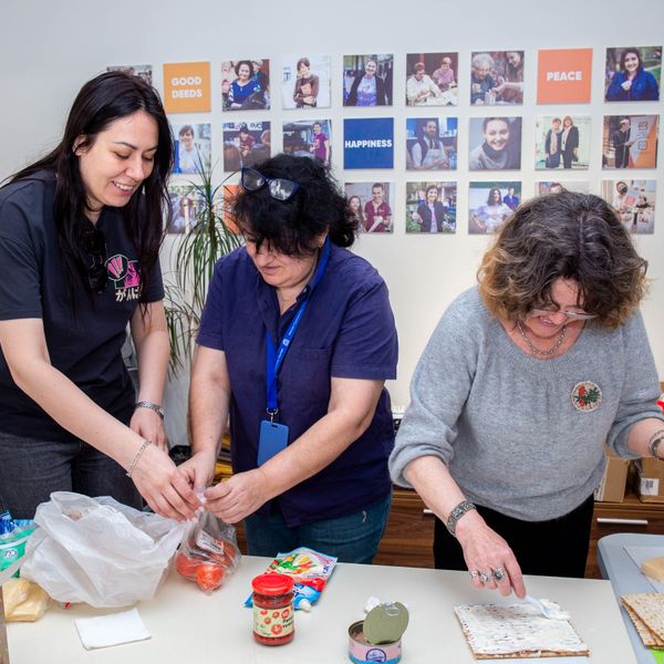 'Preparing Together for Passover' poster